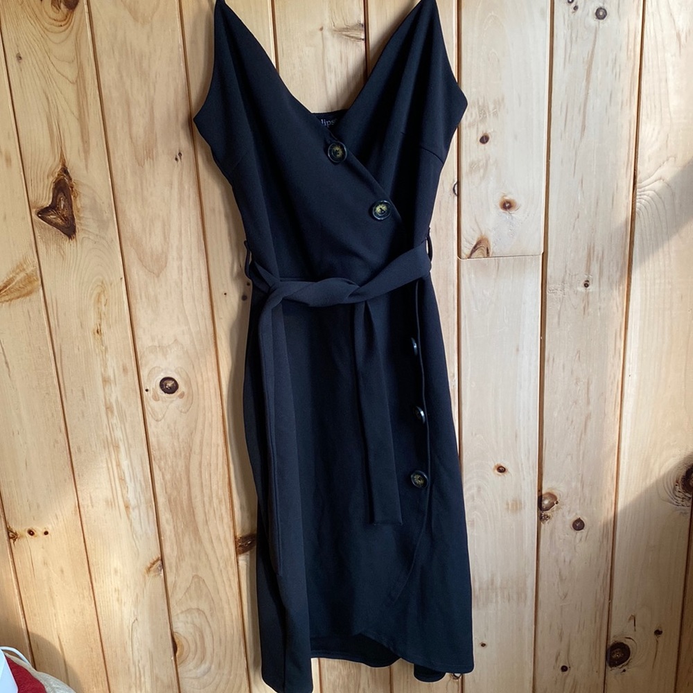 Faux wrap dress